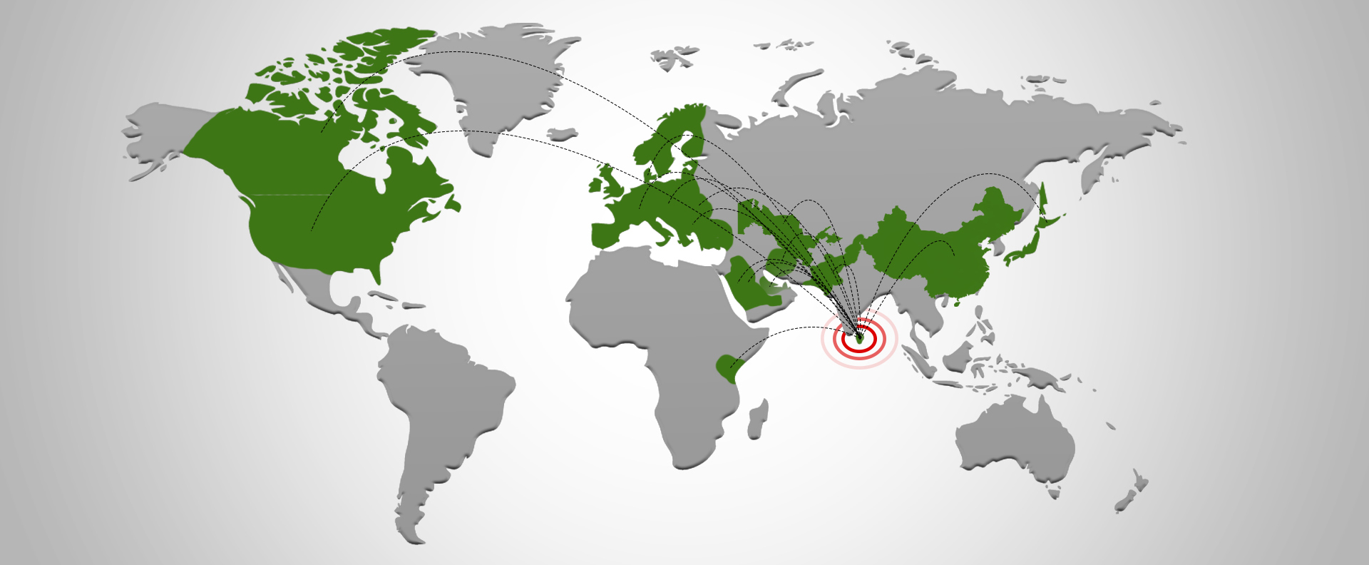 Cocopeat Export Map
